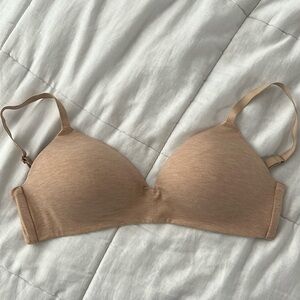 GapBody breathe wireless bra nude 36C